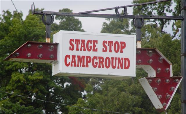 Stage Stop Campground Sign